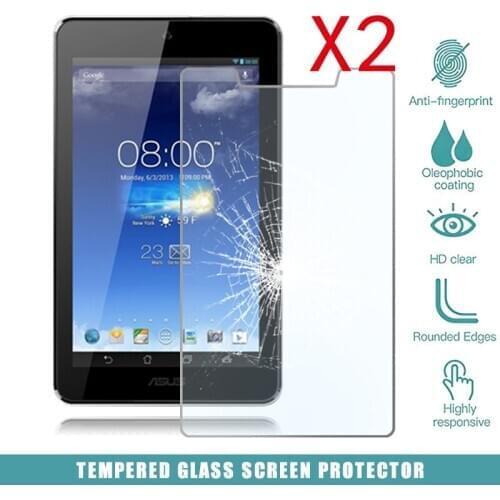2Pcs Tablet Tempered Glass Screen Protector Cover for Asus Memo Pad HD 7 ME173X ME173 Full Coverage Explosion-proof Film