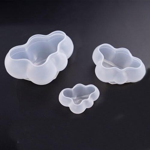 1 PCS Crystal Silicone Mold Clouds Shape Drop Gel Epoxy 3D Craft Mould Candy Sugarcraft Art Decorating Tool Cake Jewelry Mold