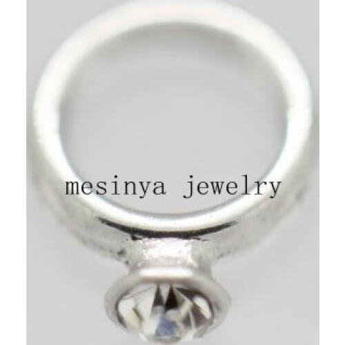 10pcs engagement ring floating charms for glass locket, FC-342. Min amount $15 per order mixed items