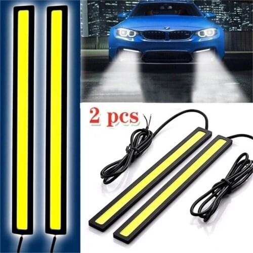 2Pcs 17CM Universal COB LED Strip Car Daytime Running Fog Lamp DRL Driving Strip Light Flexible Led Strip/waterproof 10-16V
