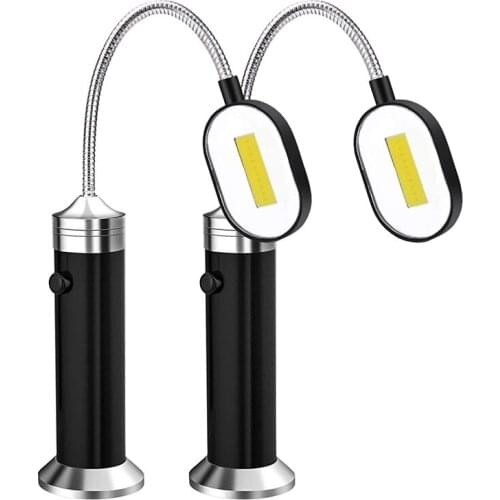 2Pack Grill Lights for BBQ, Super Bright Magnetic Grill Light BBQ COB Light Flexible Goose Neck, Not Included Batteries
