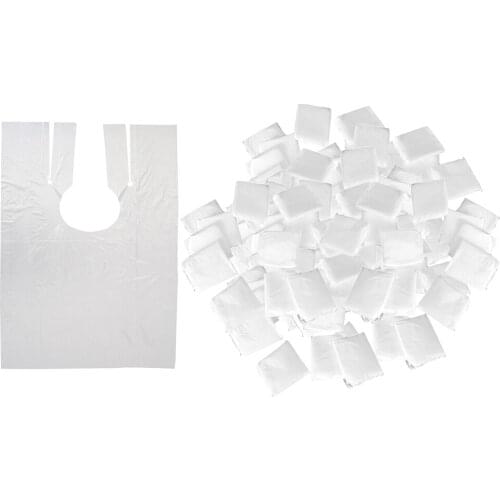 200x Waterproof Disposable Hair Cutting Cape Gown Stylist Barber Capes Apron