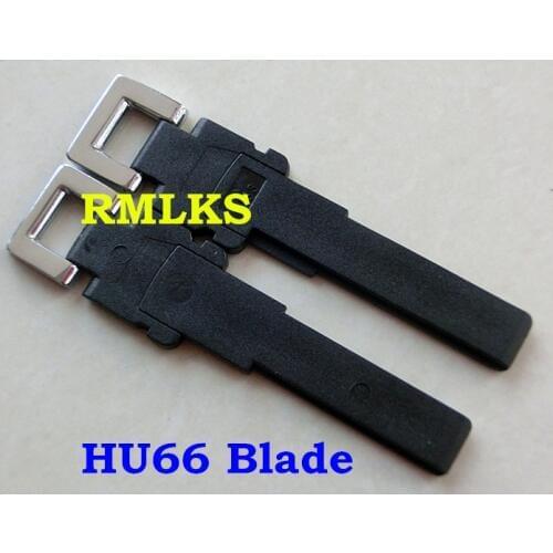 RMLKS Remote Uncut Emergency Car Key Fob Blank Uncut HU66 Blade Fit For Touareg Magotan B6 B7 CC Smart Key Head