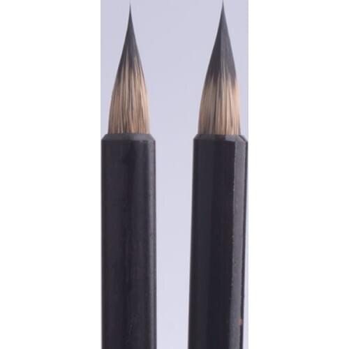 Black sandalwood pure purple sharp short front small block writing brush small words running script two Wang Xizhis letters