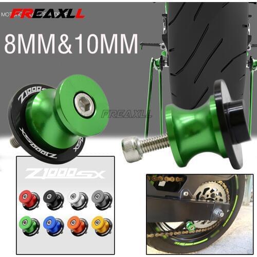 For KAWASAKI Z1000SX Z 1000SX Z1000 SX 2011 2012 2013 2014 2015 Motorcycle CNC Swingarm Spools Stand Screws Slider 10MM&8MM