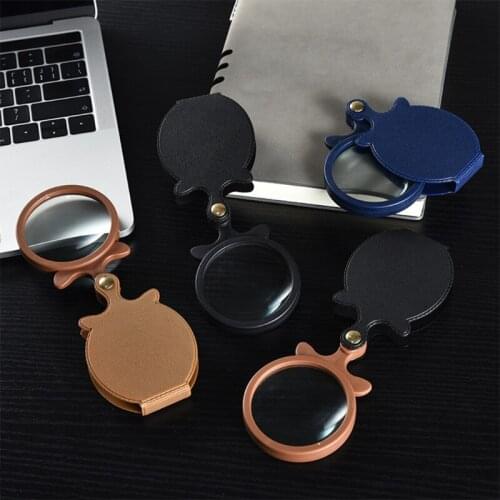 M89B 10X Mini Pocket Folding Magnifier Jewelry Magnifying Glass Eye Glass Loupe Glass Lens Portable Magnifier