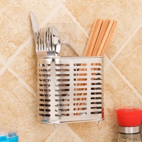 Kitchen Organizer Stainless Steel Dish Drainer Kitchen Tableware Storage Rack Chopsticks Spoon Fork Storage Holder For Kitchen