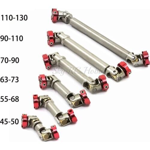 Metal Drive Shaft for 1/14 1:14 Tamiya SCX10 D90 RC4WD RC Crawler Car Replacement Steel Transmission Shaft Upgrade Parts