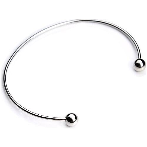 2pcs/LOT Stainless Steel Adjustable Open Cuff Men Women Bracelets Trendy Simple Bangles Wholesale