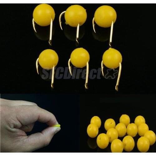 Lot 30pcs Soft Corn Carp Fishing Lures with Smell Of Artificial Semi Floating Baits 8-10mm Ball Beads Feeder Fish Lure Pesca