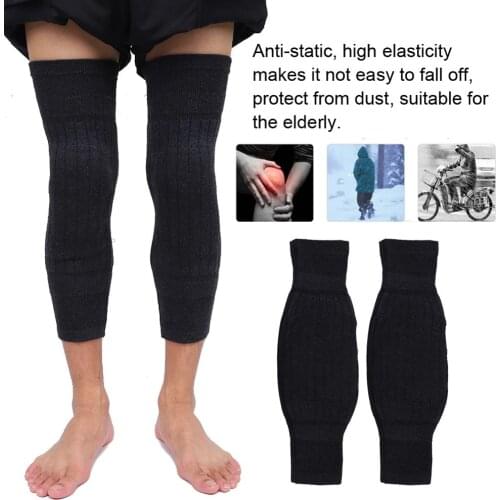 New 1Pair Unisex Thicken Winter Warm Knee Protective Gear Knee Protector Leg Warmer Kneepad Outside Sport Cycling Anti-Cold Belt