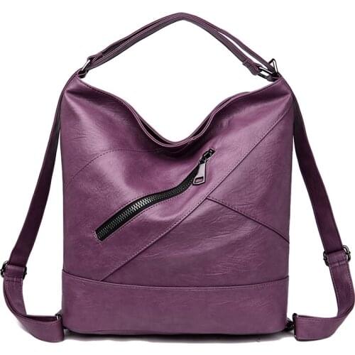 2021 New Women Leather Shoulder Bag PU Female Leisure Nubuck Convertible Handbag Top-handle bags Retro Shopping