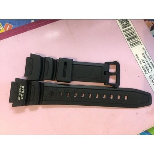Original Black Silicone Rubber waterproof Strap for sgw-300/sgw-400 watch strap black new