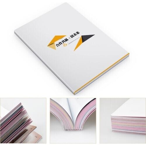 Custom design brochure catalog printing book magazine manual printing brochures