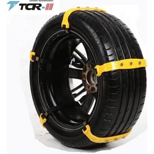 Spikes for tires plastic snow chains 2017 New 10pcs/lot Car Tire Snow Chains Beef Tendon VAN Wheel Tyre Anti-skid TPU Chains