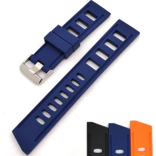 High Quality Silicone Watchband Waterproof Sports Watch Band Sweatproof Wristband Replacment Strap for Watch Accessories
