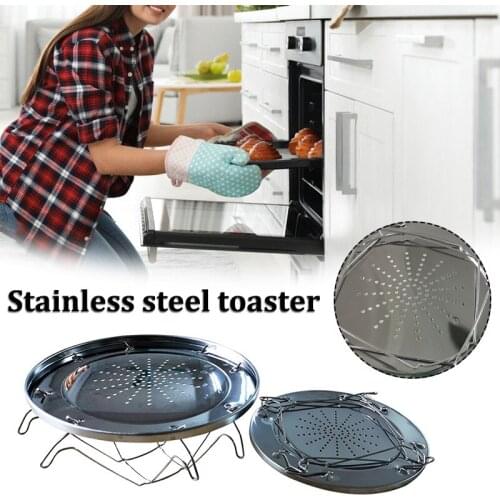 Folding Camp Stove Toaster Holder Rack 4 Slice Folding Camp Toaster for BBQ Outdoor Hiking Camping can CSV