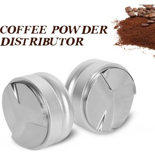 Coffee Tamper 58 MM Stainless Steel Coffee Powder Distributor Coffee Tools Espresso Coffee Machine Accessories Coffee Hammer