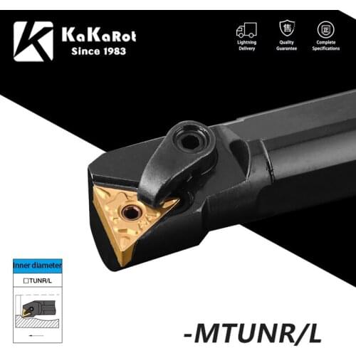 KaKarot Internal Turning Tool S16Q-MTUNR16 S25S-MTUNR16 S32T-MTUNR16 Carbide Inserts TNMG160404 TNMG160408 Lathe Cutting Tools