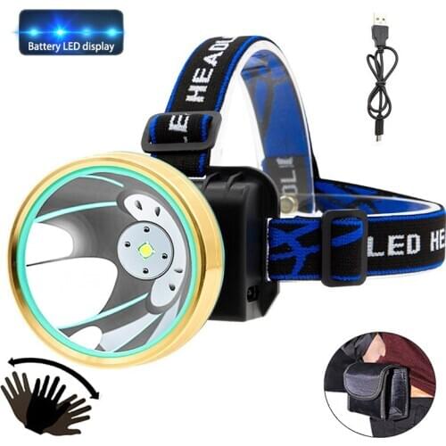 Usb rechargeable sensor T6 led Headlamp frontal headlight head light Torches battery Flashlight cycling fishing new year gift