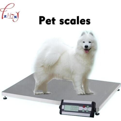 Pet weight scale 150kg/50g stainless steel pet electronic scale pet dog weight electronic weigh 110/220V 1PC