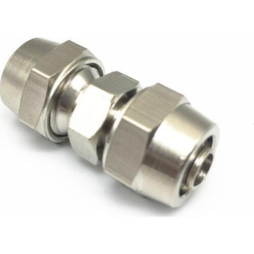 10PCS/LOT Pneumatic connector straight coupling air tube Lock nut type fittings for 4mm 6mm 8mm tube