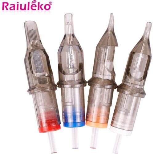 10Pcs Tattoo Revolution Cartridge Needle Disposable Semi-Permanent Eyebrow Lip Makeup Needles RL/M1/RM/RS For Tattoo Machine Gun