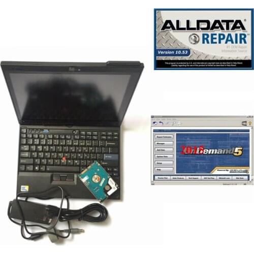 2021 hot sale automotive software Auto Repair data Software Alldata 10.53 Mit//chell od5 2015 installed well in x200t laptop 4g