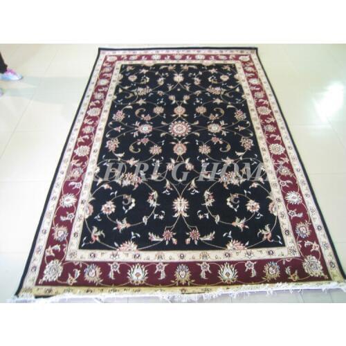 Free shipping 6.56'X9.84' 160Line Hand-knotted Wool and Silk Oriental Persian Rug handmade persian carpet