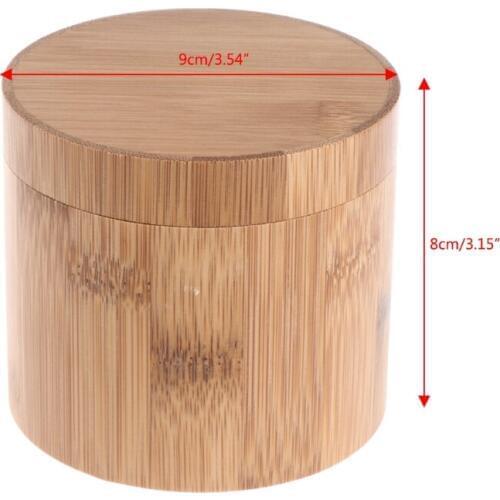 Elegant Bamboo Watch Gift Box Jewelry Display Cylindric Storage Case With Pillow