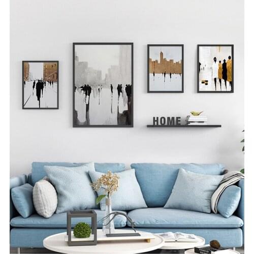 Room Home Decor Nordic Black White Painting Abstract British s Prints Modern Canvas Art Ins Wall Art Pictures for Living