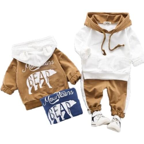 Boys Children Clothing Autumn Girl Toddler Boys Clothes Set Hoodie + Pants 2pcs Outfit Kids Clothes Suit For Boy Clothing Sets