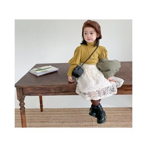 Korean Style Baby Girl Lace Skirts 2020 Autumn New Kids Girls Cute Solid Cute Skirt Baby Girl Clothes Toddler Girls Lovely Skirt
