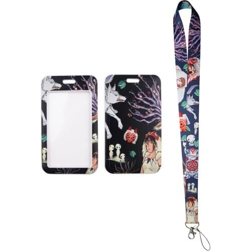 MD519 DMLSKY Cartoon Card Holder ID Holder Bus Card Holder Staff Card With Lanyard