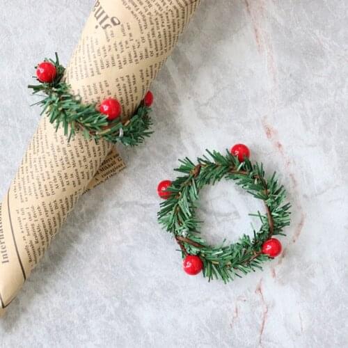 Christmas Napkin - Set of 10 Napkin Holder Rings for Holiday Christmas Table DecorationNapkin Buckle