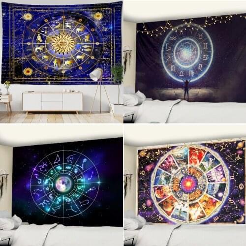 Witchcraft macrame wall hanging moon tapestry celestial decor wall tapestry abstract world map tapestry witchcraft supplies