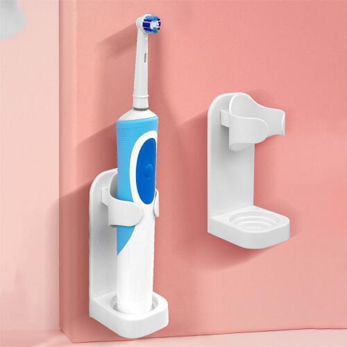 Traceless Stand Rack Electric Toothbrush Holder Traceless Toothbrush Stand Rack Wall-Mounted Bathroom Toothbrush Holder Bathroom