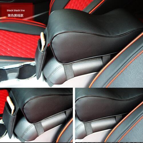 New leather car center console armrest pad for Citroen C-Quatre C-Triomphe Picasso C1 C2 C3 C4 C4L C5 Elysee