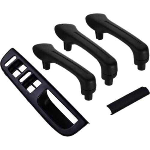 Door Window Switch Bezel + Handle Grabs Set for JETTA GOLF MK4 1999-2004