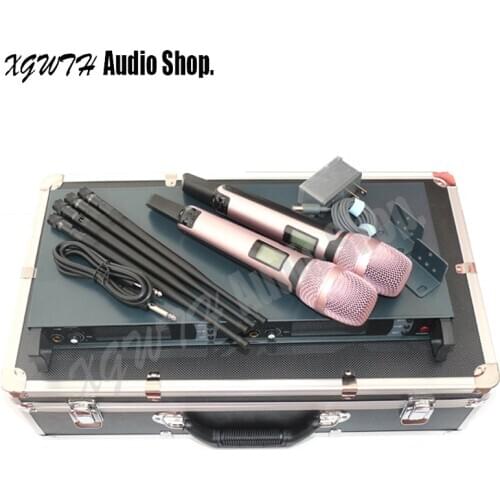 Professional UHF Wireless Microphone System SKM 9000 True Diversity Dual Handheld Transmitter Mic Microfone For DJ Stage Show