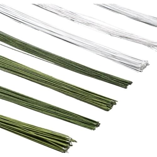 40pcs Sugar Cake Sugar Flowers Modelling Wire Clay Doll Sugar Flower Fondant Wire Gumpaste Tool Dia 06/0.8/1/1.2/1.4/1.6/1.8mm