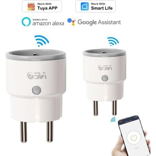 1-8pcs WiFi Socket EU FR Plug 16A Switch For Tuya Smart Life APP Automation Timer Outlet Work with Alexa Google Home IFTTT