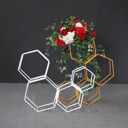 Wedding Decoration Creative Iron Wedding Background Arch Road Lead T Stage Decoration Four or Six Sided Set Window Decor Pendant