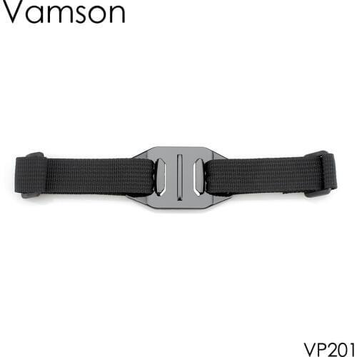 Vamson for Go pro Accessory Head Adapter Strap Belt Mount Holder Helmet For Gopro Hero 8 7 6 5 4 3+ for SJCAM