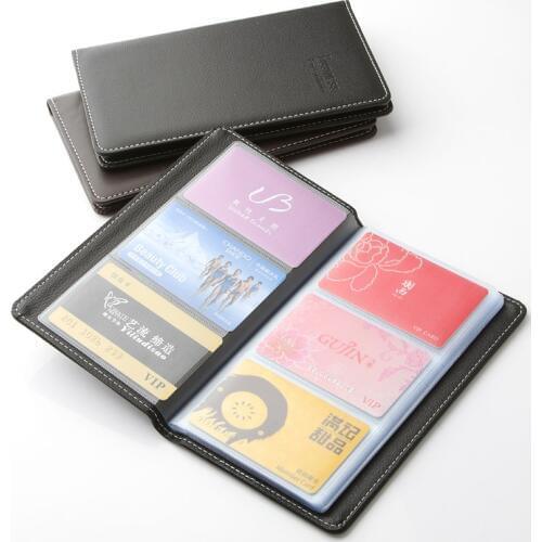 Large Capacity Senior PU Name card holder, Card package Business Card Holder Card Book