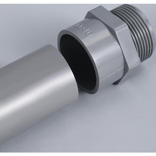 1Pcs PVC Pipe Fittings Male Thread Hose Connector Home Garden IBC Water Tank Connection plastic joints adapter