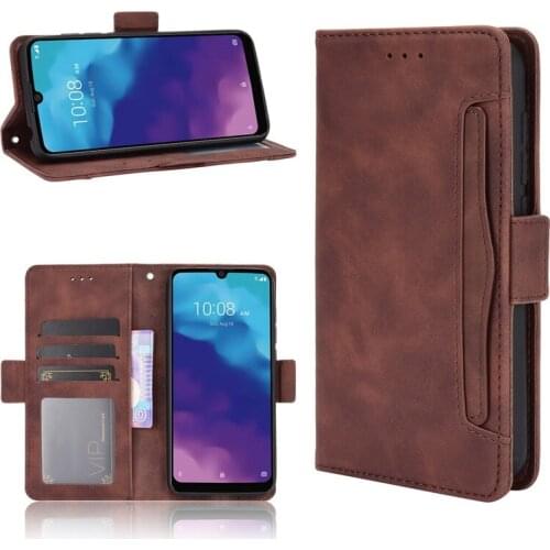 10pcs/lot Soft Skin Feeling Leather Magnetic Phone Cover for ZTE Blade A3 A5 A7 A7S 2020 Axon 11 SE 5G Multi Card Slot Leather