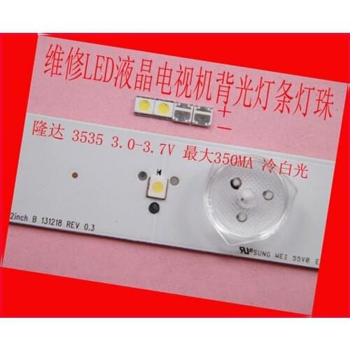 100piece/lot FOR repair Hisense Changhong LCD TV LED backlight SMD LEDs Ronda 3V 3535 Cold white light emitting diode