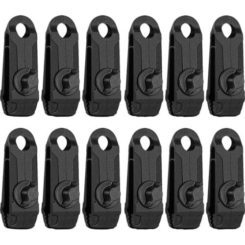 12Pcs Tarp Clips Heavy Duty Lock Grip Tent Fasteners Clips Holder Pool Awning Cover Bungee Cord Clip