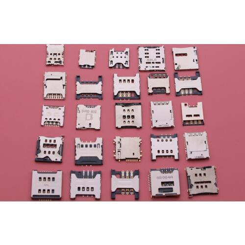 25models SIM card Reader Tray holder connector socket For Samsung AUSU Xiaomi Huawei Lenovo iPHONE NOKIA MOTOROLAY BLACKBERRY